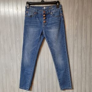 7 For All Mankind The Ankle Skinny Jean Medium Wash Size 14/0